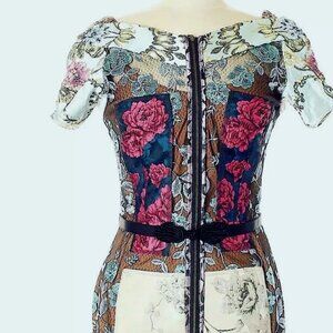 Anthropologie Bejuile by Byron Lars Pieced Brocade Dress